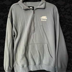 Roots Women’s Blue Zip-Up Sweater